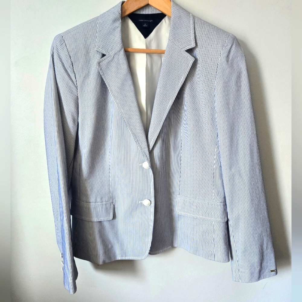 New TOMMY HILFIGER Classic Striped Women's Blazer